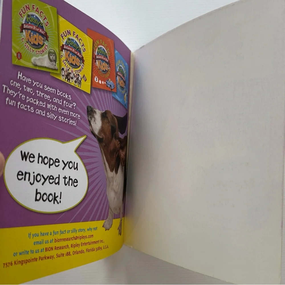 Ripley’s Believe It Or Not fun fact & silly stories kids book‎